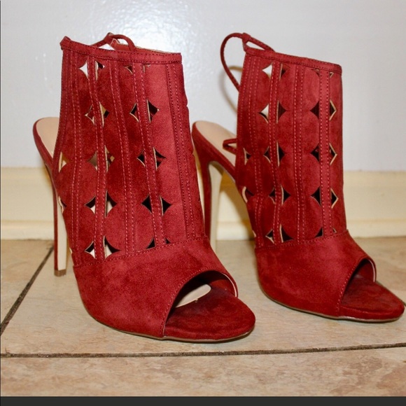 Shoe Dazzle Shoes - Suede Heels